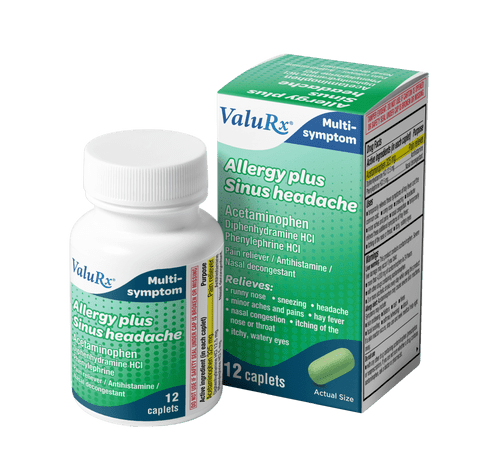 ValuRx Allergy Plus Sinus Headache Relief 12ct
