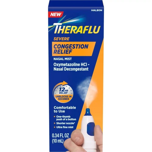 Theraflu Severe Congestion Relief Nasal Mist 0.34 fl oz