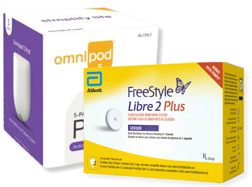 Freestyle Libre 2 Sensor & Omnipod 5 G6 Libre 2 Plus Refill Pack