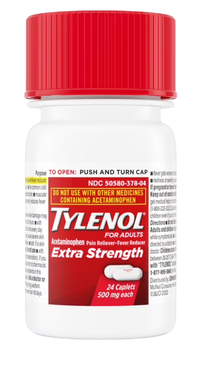 Tylenol Extra Strength 500mg Caplets 24ct
