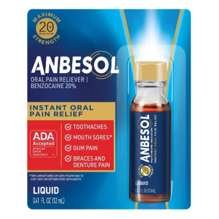 Anbesol Oral Pain Relief Max Strength 0.41oz