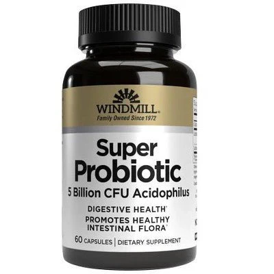 Super Probiotic 5 Billion CFU Acidophilus Capsules 60ct