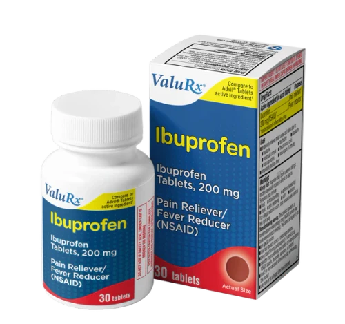 ValuRx Pain Relief Ibuprofen Tablets Brown 30ct