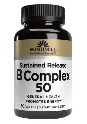 Windmill Sustained Release B Complex 50 Tablets 60ct

