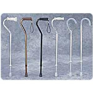 Medline Industries Guardian® Adult Aluminum Adjustable Cane with Locking Silencer, Bright Chrome Finish, 31" to 40" Adjustment, Vinyl Standard Handle