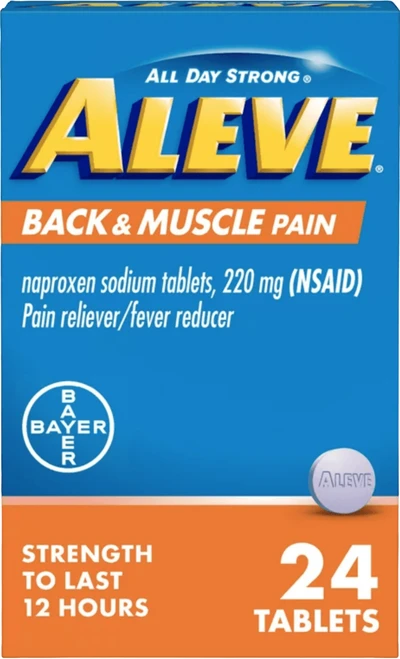 Aleve Back & Muscle Pain 220mg Tablets 24ct
