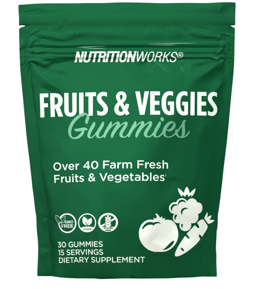 NutritionWorks Fruits & Veggies Gummies 30ct 