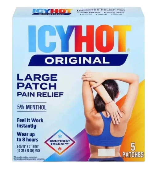 Icy Hot Original Hot Large Pain Relief Patch 5 Ct