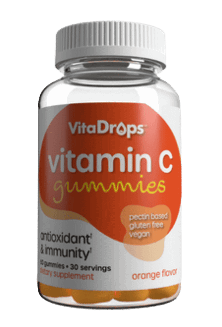 VitaDrops Vitamin C 250 mg Gummy Orange Flavor 60ct