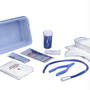 Curity Open Urethral Catheter Tray with 14Fr Latex Catheter, 2 Nitrile Exam Gloves