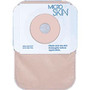 One-piece Colostomy Closed-end Pouch with Microskin® Adhesive Plain Barrier and MicroDerm Thin Washer 1" Stoma Opening