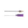 AMT Mini ONEBolus Feeding Set 12" L, Straight Connector with Bolus Purple Adapter, Clear Tubing, DEHP free