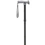 Drive Medical Aluminum Folding Cane with Gel Grip Black, 32" to 36" H Handle, 3/4" W Tubing, 300 lb Weight Capacity, Latex-Free