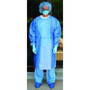 Chemotherapy Gown Poly-coated X-large Blue