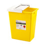 Sharpsafety Chemotherapy Sharps Container, Pgii, Hinged Lid, Yellow 8 Gallon