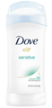 Dove Invisible Solid Antiperspirant Deodorant Stick for Women Sensitive - 2.6 oz