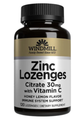 Windmill Zinc Lozenges Citrate 30 mg. with Vitamin C - Honey Lemon