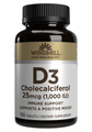 Windmill D3 25 mcg (1000 IU)Tablets 100ct