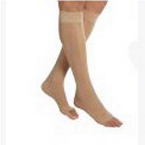 BSN JobstWomen's UltraSheer, Knee-High Firm Compression Stockings, Open Toe, XL, Natural