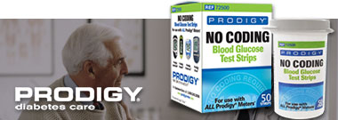 Prodigy No Code Glucose Test Strips