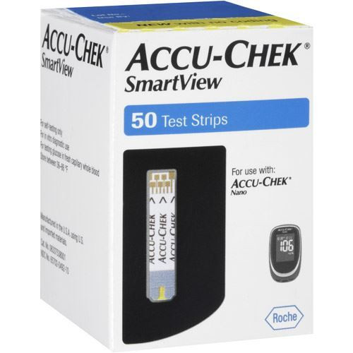 AccuChek Smartview Test Strips Box of 50 strips Diabetic Supply Store