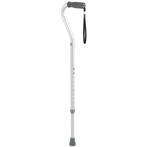 Compass Carex Offset Cane Aluminum Silver - Diabetes Store