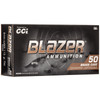 CCI 5200 Blazer Brass 9mm 115 GR FMJ 50 Rounds