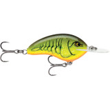 Rapala OG Tiny Deep Series Crankbait Chartreuse Rootbeer Crawdad 2 1/4 in.