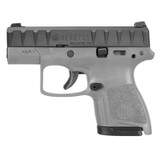 Beretta APX Carry 9mm 3.07" Barrel Wolf Gray Grip Black Serrated Slide 6rd+8rd Mags