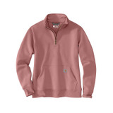 Carhartt Women's Clarksburg Quarter-Zip Sweatshirts XL Rose Tint Heather