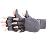 Manzella Men's Cascade Convertible Gloves, Charcoal