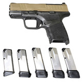 Springfield Armory Hellcat Micro-Compact 9mm 3" OSP Desert FDE/Black Pistol With FDE Sling Bag And 5x15 Rnd Mags