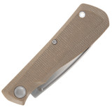 Gerber Mansfield Satin/Natural Micarta Folding Knife, Plain Edge, Drop Point