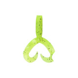 Yamamoto Double Tail Grub 5" Chartreuse w/Large Black