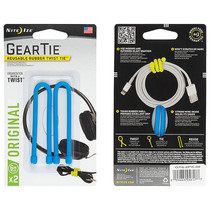 NITE IZE Gear Tie Rubber Twist Tie 6 Inch Blue
