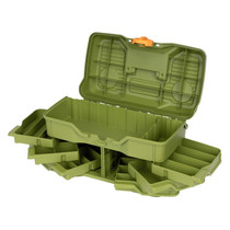 Flambeau NextGen 6/0 Large Tackle Box Light Green/Orange 6 Tray 32 Compartment