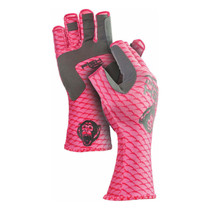 Fish Monkey Half-Finger Guide Glove Pink Scales XS