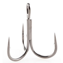 Owner Owner Treble St-36 Black Chrome 6 Pack Hook Size 1