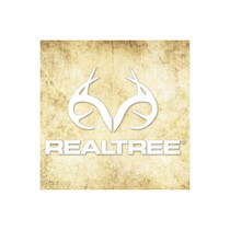 Realtree RT49WHITE Antler Logo Die Cut Decal 4" X 6" White