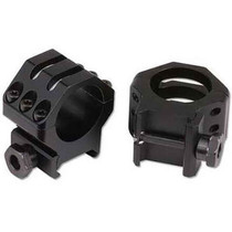 Weaver 6 Hole Tactical Scope Rings 1" High Matte Black, 48350