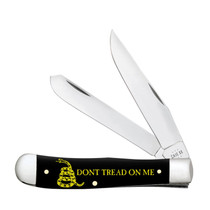 Case Dont Tread on Me Embellished Smooth Black Synthetic Trapper