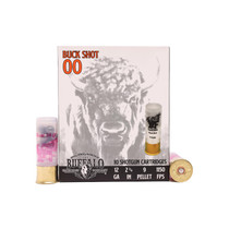 Buffalo Cartridges 12 Gauge 2 3/4 in 00 Buck Shot 10 Rounds