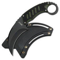 Master Cutlery Fixed Blade Knife Karambit 3.5" Black/Green