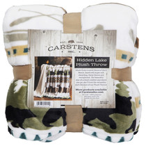Carstens Hidden Lake Plush Sherpa Throw Blanket