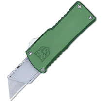 Cobratech OTF Utility Knife 3.3" Dual Action OTF OD Green