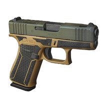 Glock 43x MOS "Happy Little Trees" FDE / Black 9mm 3.4" Barrel 10 Rounds