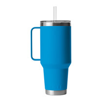 Yeti Rambler 42oz Straw Mug Big Wave Blue