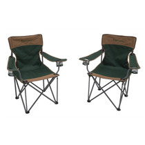 Browning Double Back Set of 2 Camping Chairs Dark Jade/Coyote