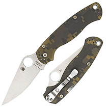 Spyderco C81GPCMO2 Para Military2 Camo 3.4375" PlainEdge Folding Knife