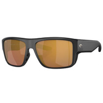 Costa Taxman Matte Black Frame Gold Mirror Polarized Glass Lenses